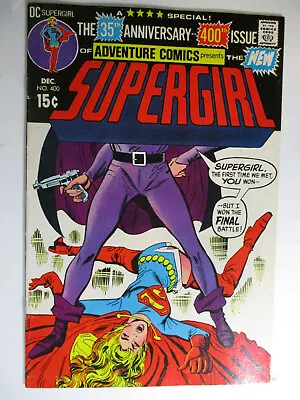 Buy Adventure #400, Supergirl Vs Black Flame, Fine+, 6.5, White Pages • 19.61£