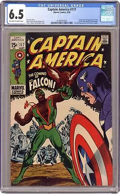 Buy Captain America #117 CGC 6.5 1969 4149247004 1st App. And Origin Falcon • 277.48£