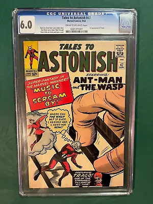 Buy Tales To Astonish #47 CGC 6.0 Marvel 1963 First Appearance Trago! Rare 12 Cent! • 191.88£