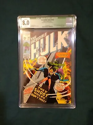 Buy Incredible Hulk #142 CGC 8.0 Signed ROY THOMAS Comic - 1st Paddington Appearance • 236.84£