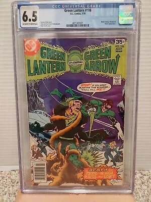 Buy Green Lantern #106 CGC 6.5  DC Comics  1978  Black Canary Appearance  🇺🇸🇺🇸 • 36.19£