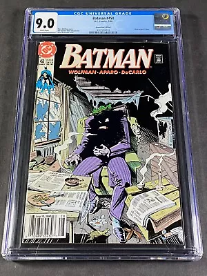 Buy Newsstand Batman #450 1990 CGC 9.0 4327284016 Marv Wolfman Norm Breyfogle Joker • 47.58£