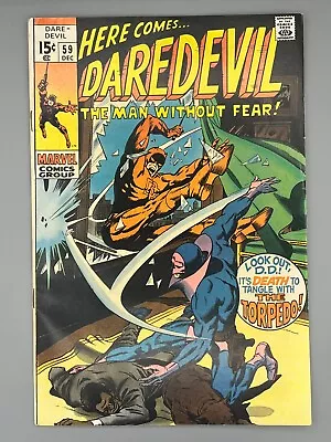 Buy Daredevil #59 1st Appearance Torpedo! Marvel 1969 FN 6.0  OWP • 15.80£