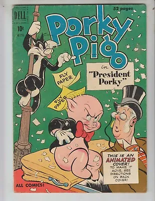 Buy Four Color 295 FVF (7.0) 9/50 Porky Pig In  President Porky!  • 35.68£