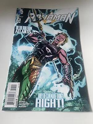 Buy DC Comics Aquaman No. 41 August 2015 $3.99 USA The New 52! • 3.99£