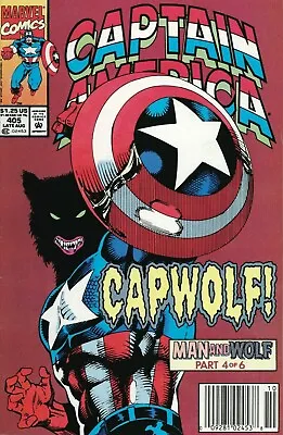 Buy Captain America (1st Series) #405 (Newsstand) FN; Marvel | Capwolf - We Combine • 9.46£