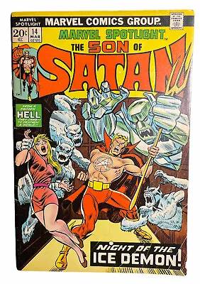 Buy 🔥 Marvel Spotlight #14 The Son Of Satan Clean Night Of The Ice Demon  🔥 • 9.37£