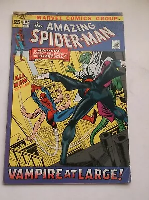 Buy Marvel: Amazing Spider-man #102, 2nd Morbius, Movie/hot Book, 1971, Vg- (3.5)!!! • 60.31£