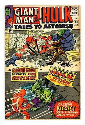 Buy Tales To Astonish #63 GD+ 2.5 1965 • 67.28£
