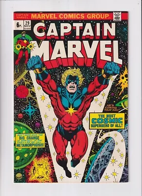 Buy Captain Marvel (1968) #  29 UK Price (7.5-VF-) (285272) 1st Eon 1973 • 36£