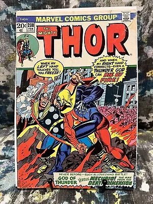 Buy The Mighty Thor # 208 Marvel 1973 1st Appearance Of Mercurio • 3.95£
