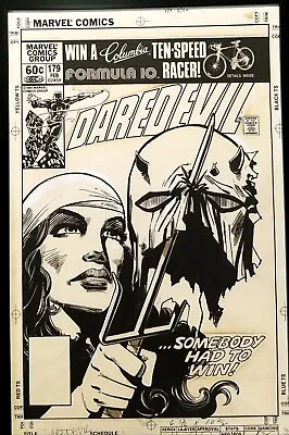 Buy Daredevil #179 By Frank Miller 11x17 FRAMED Original Art Poster Print Marvel Com • 47.39£