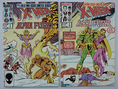 Buy X-Men And Alpha Flight #1 & 2 - 2 Issue Series - Marvel Comics 1985/6 VF- 7.5 • 9.99£