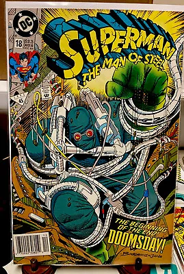 Buy Superman: The Man Of Steel #18 (DC 1982) 1st Full Appearance Of Doomsday • 15.93£