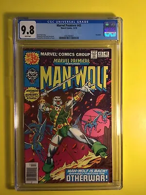 Buy Marvel Premiere #45 1st Appearance Man-Wolf In Other Realm CGC 9.8 Marvel 1978. • 279.82£