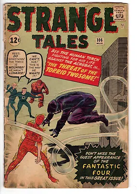 Buy Strange Tales #106 (1963) - Grade 2.0 - 1st Appearance Acrobat - Fantastic Four! • 48.26£