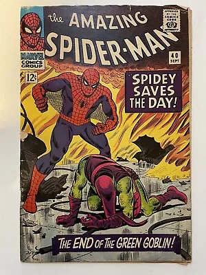 Buy Amazing Spider-Man #40 1966- John Romita Cover! Green Goblin! 🔑 Marvel Comics • 126.50£