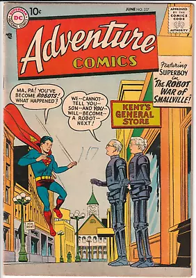 Buy Adventure Comics #237 DC Comics 1957 5.0 VG/FN KEY 1ST APP VIGILANTE SQUADRON • 68.36£