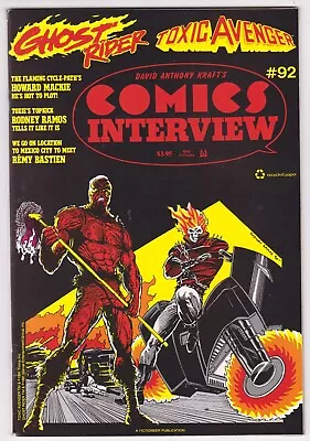 Buy Comics Interview 92 From 1991 Toxic Avenger Preview • 7.50£