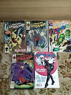 Buy The Amazing Spider-Man #265, 303, 381, 305 And Spiderman And The Black Cat  • 10£