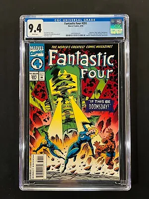 Buy Fantastic Four #391 CGC 9.4 (1994) - Galactus, Silver Surfer, Ant-Man, Lyja App • 43.53£