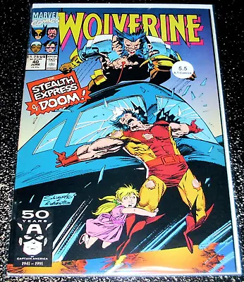 Buy Wolverine 40 (5.5) 1st Print 1990 Marvel Comics - Flat Rate Shipping • 2.39£