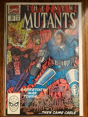 Buy The New Mutants #91 Direct Marvel 1990 Rob Liefeld Cable Vs Sabretooth  • 4.40£