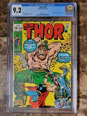 Buy Thor #184 CGC 9.2 NM- 1971 1st Appearance Of The Silent One WHITE Pages • 239.85£