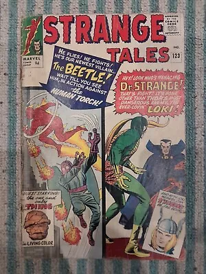 Buy MARVEL Strange Tales 123 Loki Appearance 1964 Thor Avengers Dr Strange • 35£
