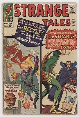 Buy Strange Tales 123 Marvel 1964 GD VG Doctor Strange Loki Thor 1st Beetle • 52.18£