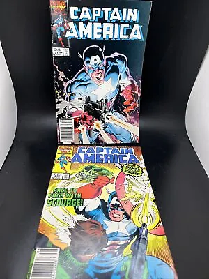 Buy Set Of 2 Marvel Captain America #320 321 Marvel 1986  August September 25th Anv • 11.98£