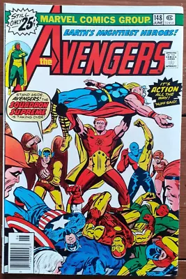 Buy The Avengers 148, George Perez, Marvel Comics, June 1976, Fn/vf • 12.99£