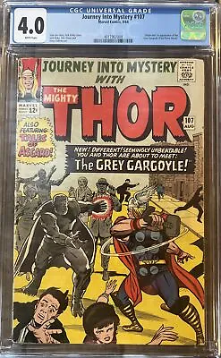 Buy 1964 Journey Into Mystery With The Mighty THOR 107 Marvel Comics CGC Graded 4.0 • 120.52£