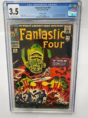 Buy FANTASTIC FOUR #49 1st Full Galactus  1968 UK Price Variant CGC 3.5 OW/W • 499.95£
