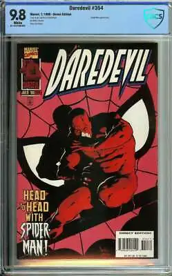 Buy Daredevil #354 Cbcs 9.8 White Pages // Spider-man Appearance Marvel 1996 • 241.28£