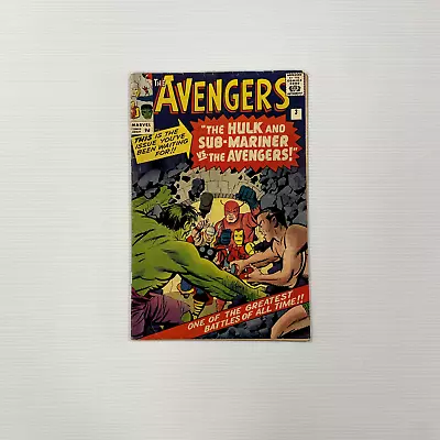 Buy Avengers #3 1964 VG+ 1st Hulk & Sub-mariner Team Up Pence Copy *See Description • 300£