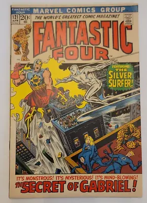 Buy Fantastic Four #121 Death Of Air-Walker Silver Surfer Stan Lee Marvel 1972 • 36.19£