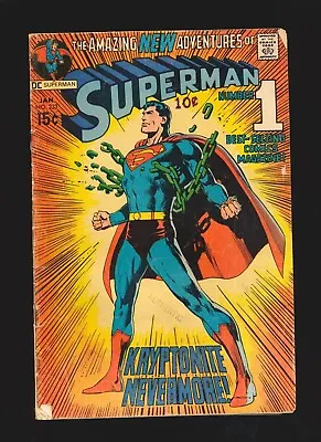 Buy Superman # 233 - Classic Neal Adams Cover, All Kryptonite Destroyed Good Cond. • 43.36£