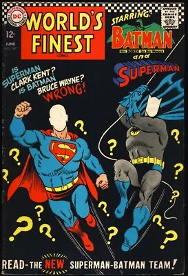 Buy WORLD'S FINEST #167 1967 Imaginary Story SUPERMAN  New Superman And Batman Team  • 11.85£