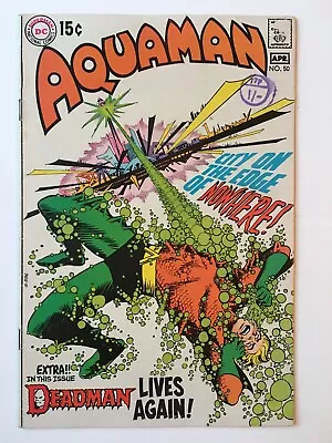 Buy Aquaman #50 FN+ (6.5) DC ( Vol 1 1970) Classic Nick Cardy Cover • 23£