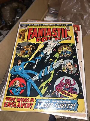 Buy Fantastic Four #123 Nixon Silver Surfer & Galactus Agatha Cover 1972 Comic Book • 11.89£