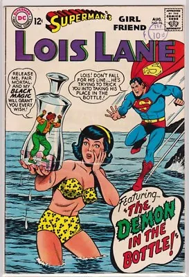 Buy Superman's Girl Friend Lois Lane #76 The Demon In The Bottle DC Comics 1967 • 19.99£