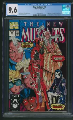 Buy New Mutants #98 CGC 9.6 1st App. Deadpool Marvel Comics 1991 Fresh From CGC • 449.86£