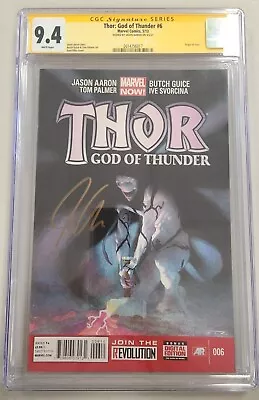 Buy Thor God Of Thunder #6 - Cgc 9.4 White Pg - Origin Of Gorr - Jason Aaron Signed! • 236.50£