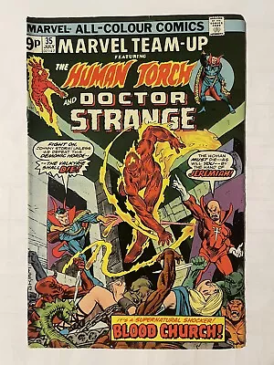 Buy Marvel Team-up #35. July 1975. Marvel. Vg. Doctor Strange. Human Torch. Bg & Bd. • 6.50£