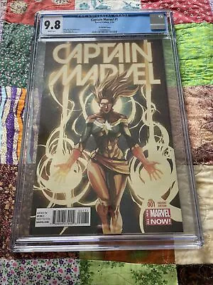 Buy Captain Marvel 1 Cgc 9.8 Variant Leinil Francis Yu Captain America • 79.06£