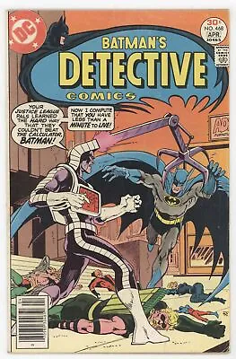 Buy Batman Detective Comics 468 DC 1977 FN Jim Aparo Neal Adams • 6.12£