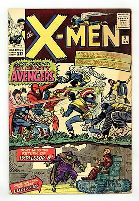 Buy Uncanny X-Men #9 VG 4.0 1965 1st Avengers/X-Men Crossover • 614.92£