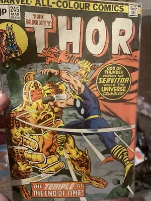 Buy The Mighty Thor Comic #245 -  Key Issue, 1976, 1st Appearance Of He Who Remains • 7.99£