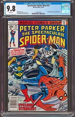 Buy Spectacular Spider-Man #23 CGC 9.8 NM+/MT Moon Knight App 1978 Marvel Comics • 238.96£